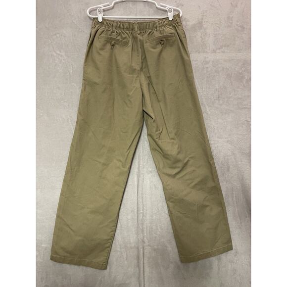 George 34x32 Taupe Khakis Comfort Stretch Waist Men Casual Pant - Picture 2 of 9